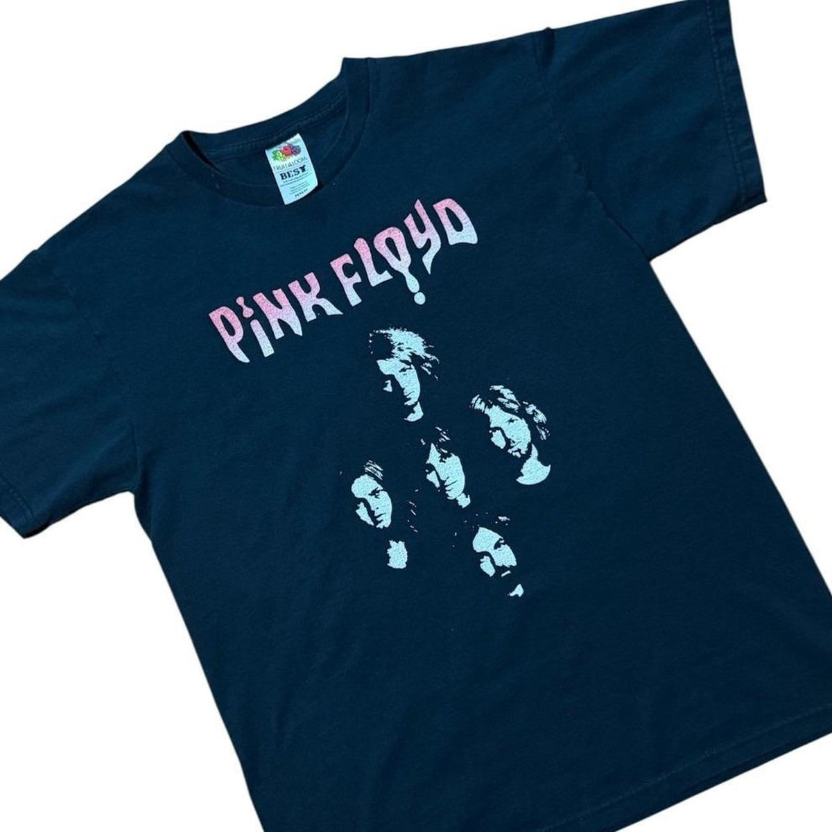 Y2K Pink Floyd Band Portrait Graphic Concert Merch Rock Music T-shirt