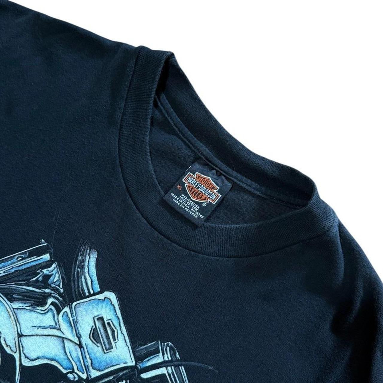 90s Harley Davidson Biker Motorcycle Chrome Classic Graphic T-shirt