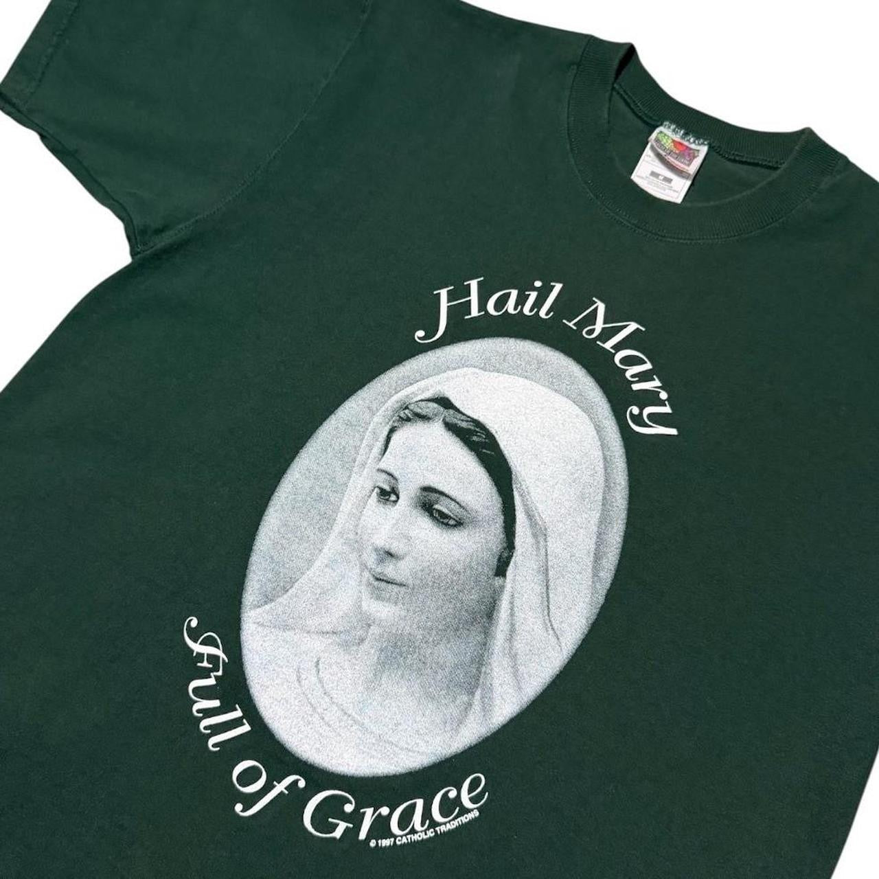90s Virgin Mary Religious Jesus God Bible Church Catholic Prayer T-Shirt