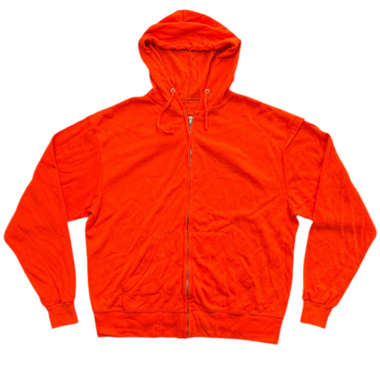 70s Orange Hunters Hooded Zip