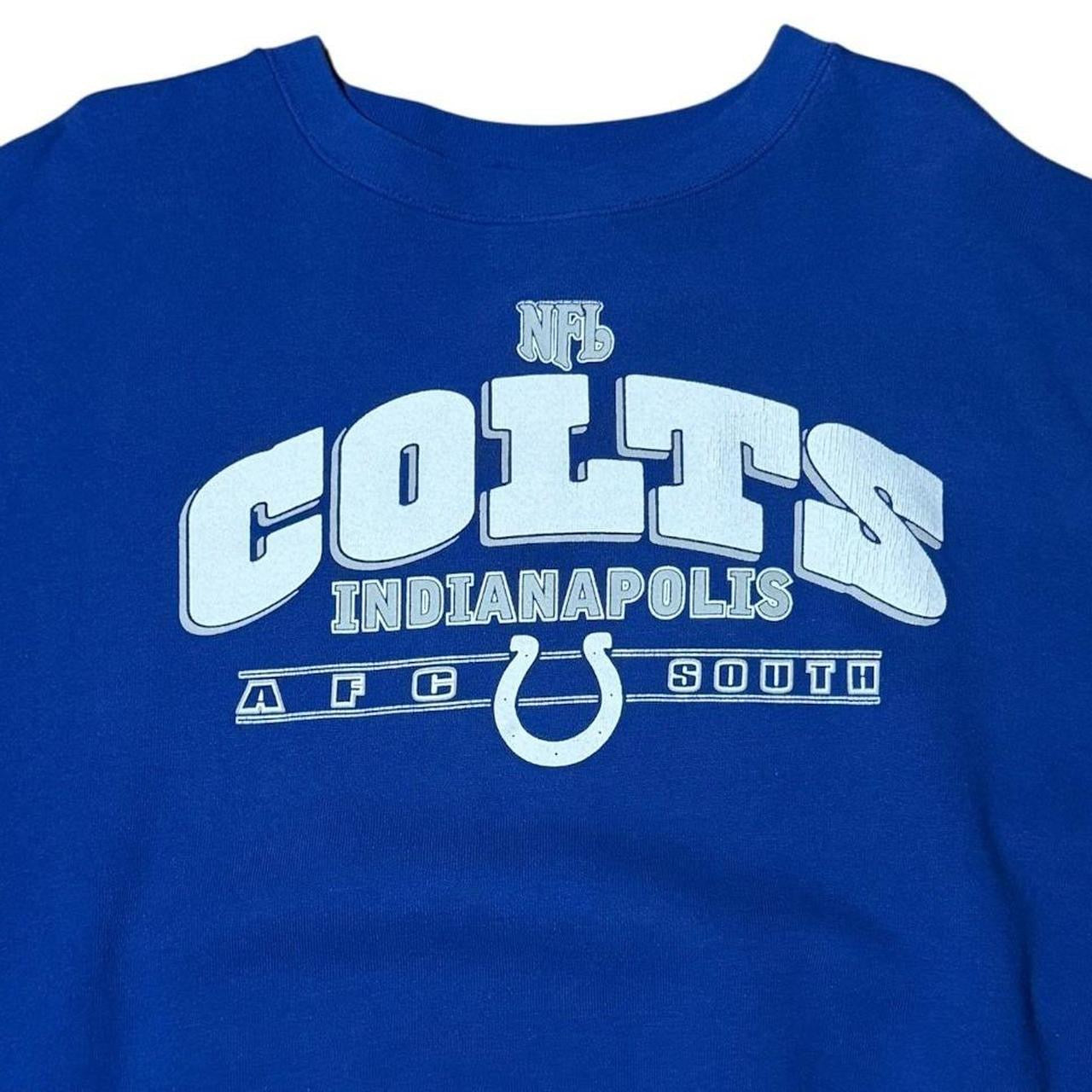 90s NFL Indianapolis Colts Football AFC South Graphic Crewneck Sweater