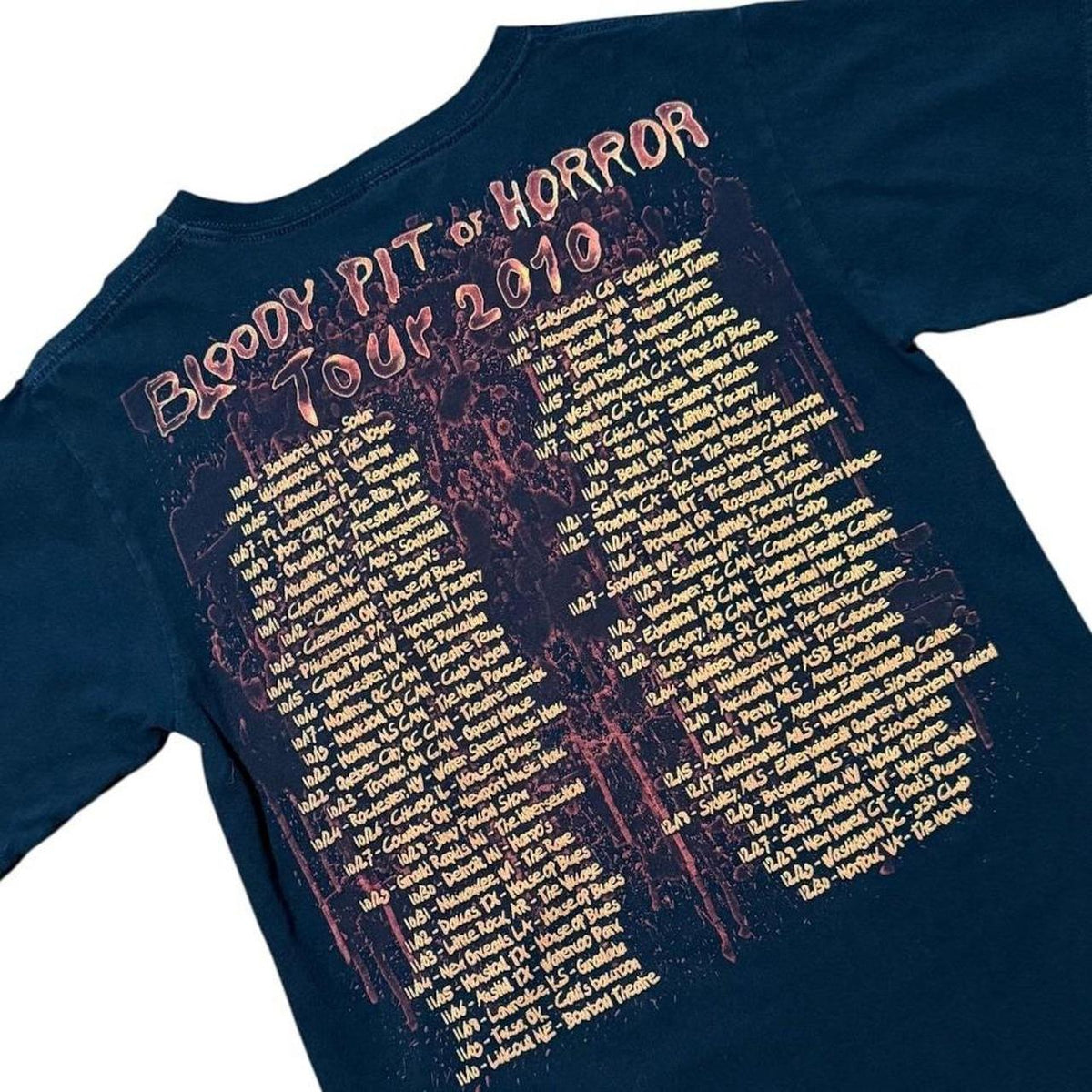 GWAR Bloody Pit of Horror Grunge Thrash Metal Punk 2010 Band Tour Merch T-shirt