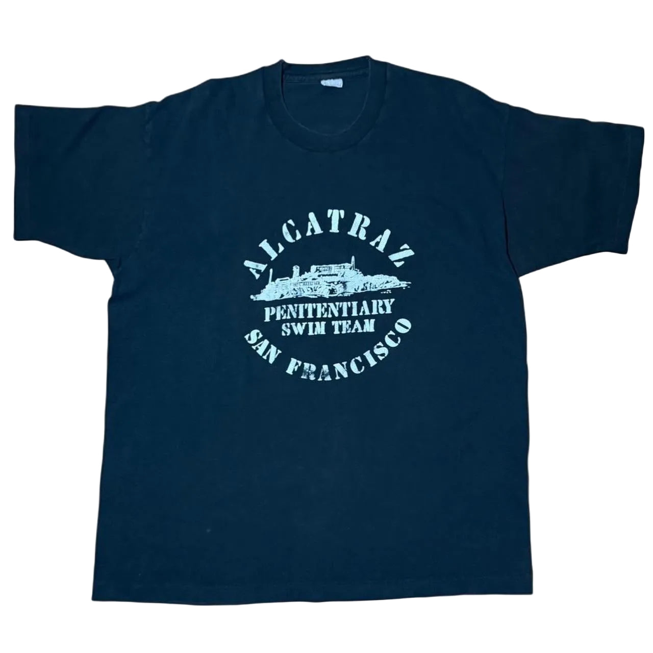 Vintage 90s Alcatraz San Francisco Penitentiary Swim Team Graphic T-shirt
