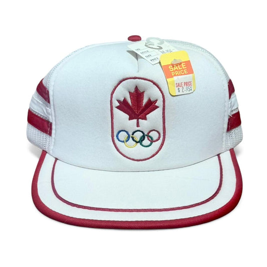 Deadstock 1988 Calgary Canadian Olympics Mesh Snapback Hat NWT