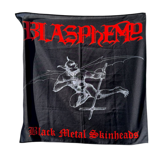 Blasphemy Black Metal Wall Tapestry
