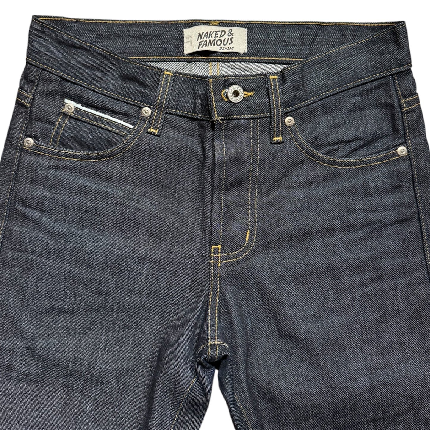 Naked And Famous Nudie Raw Denim Jeans Size 28x26”