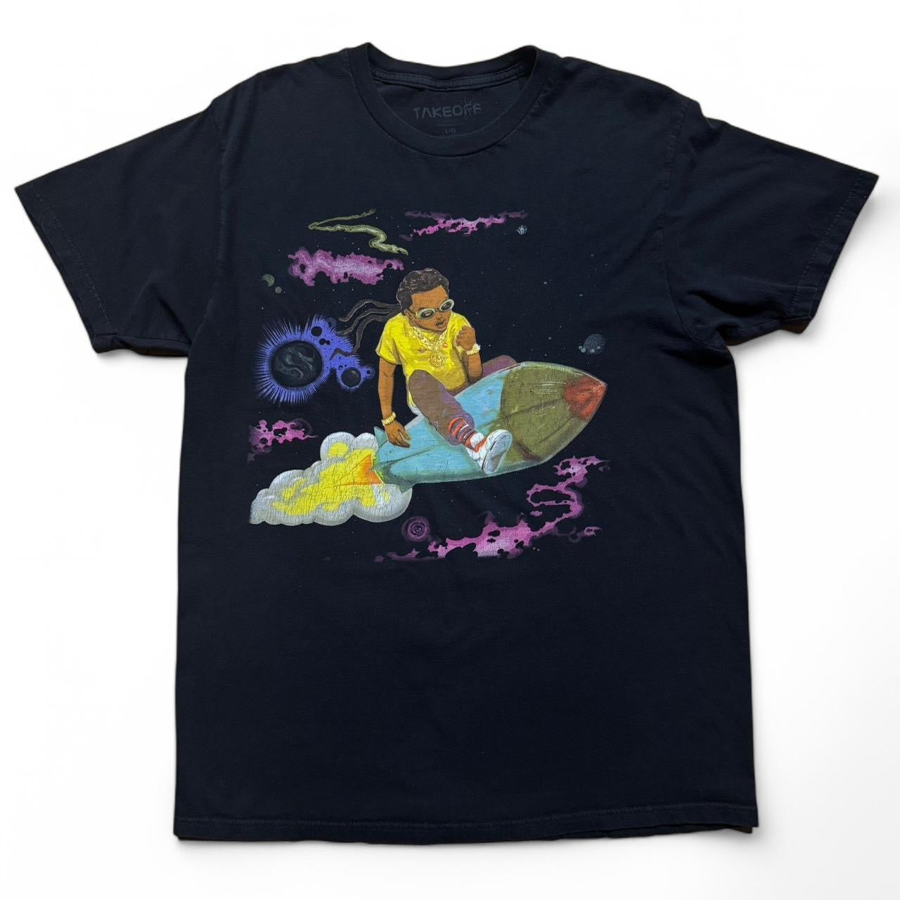 Migos Rapper Takeoff The Last Rocket Hip Hop Tee
