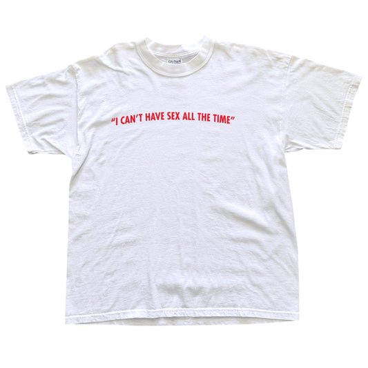 Y2K I Can’t Have Sex All The Time Molson Export Beer Drinking Promo T-shirt