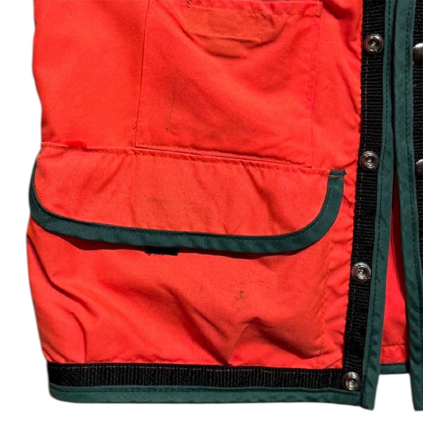 Vintage Orange & Green Hunting Vest