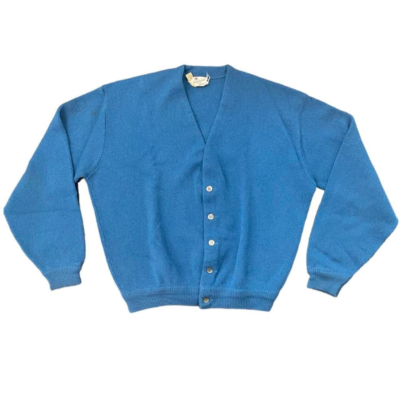 70s Wool Button-Up Cardigan