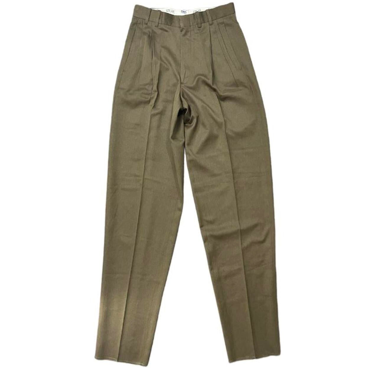 80s Pleated Khaki Trouser