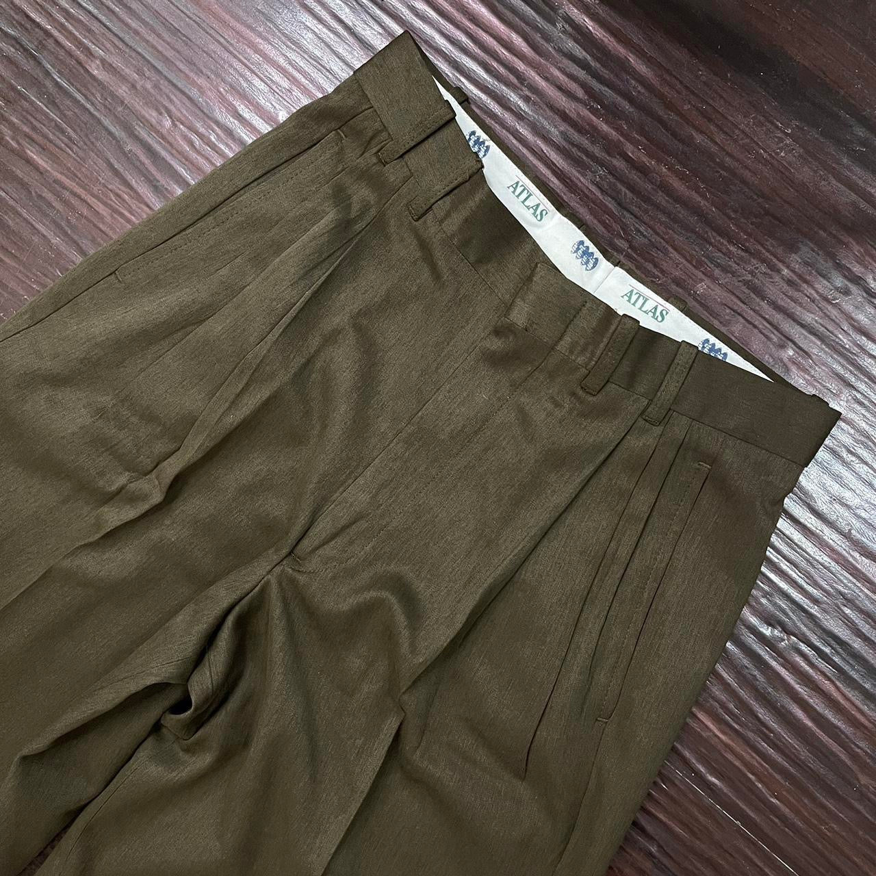 80s Pleated Khaki Trouser