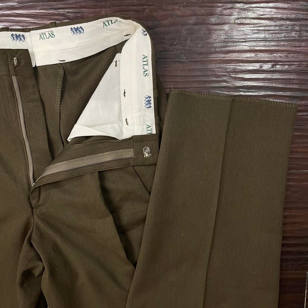 80s Pleated Khaki Trouser