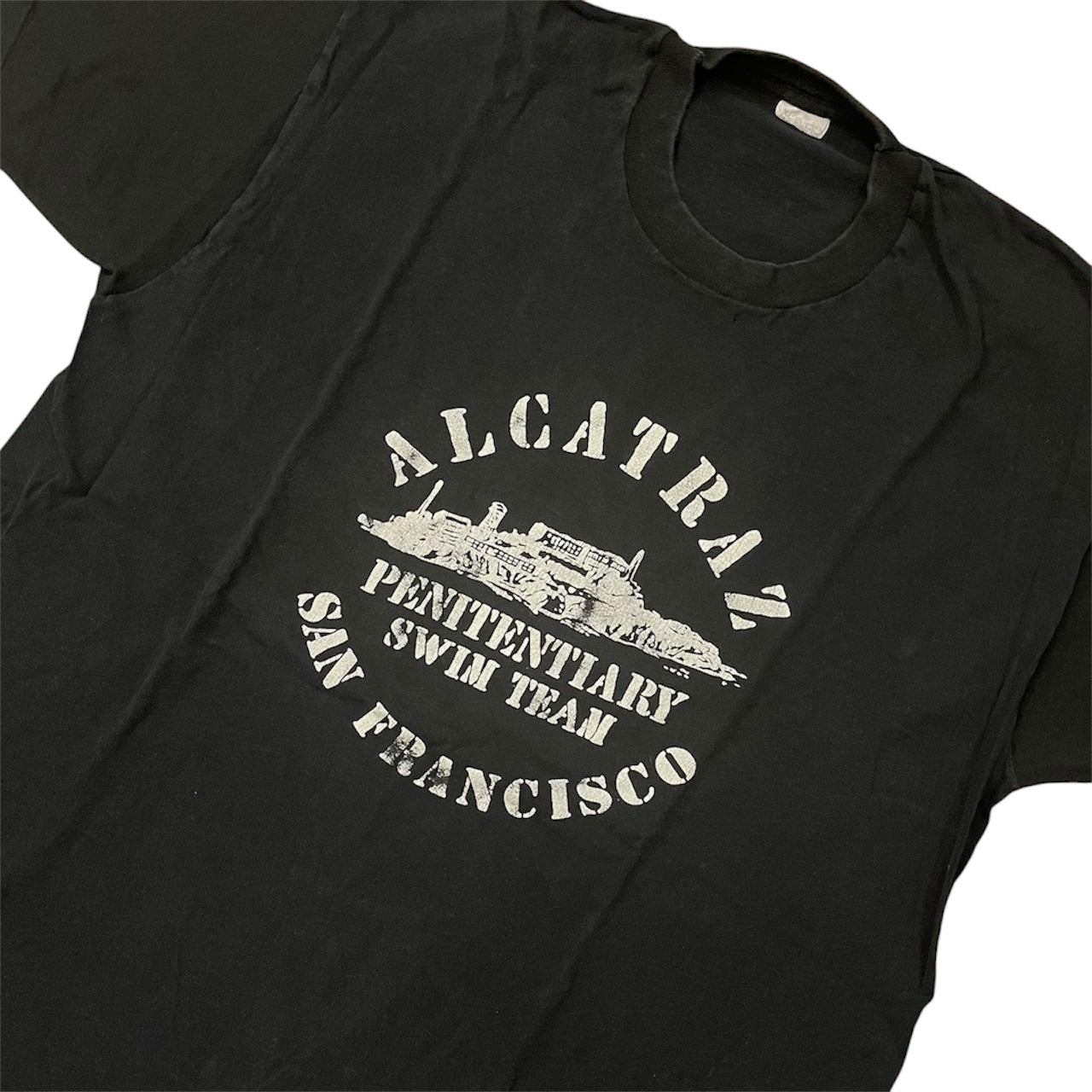 80s Alcatraz Prison Swim Team Tee