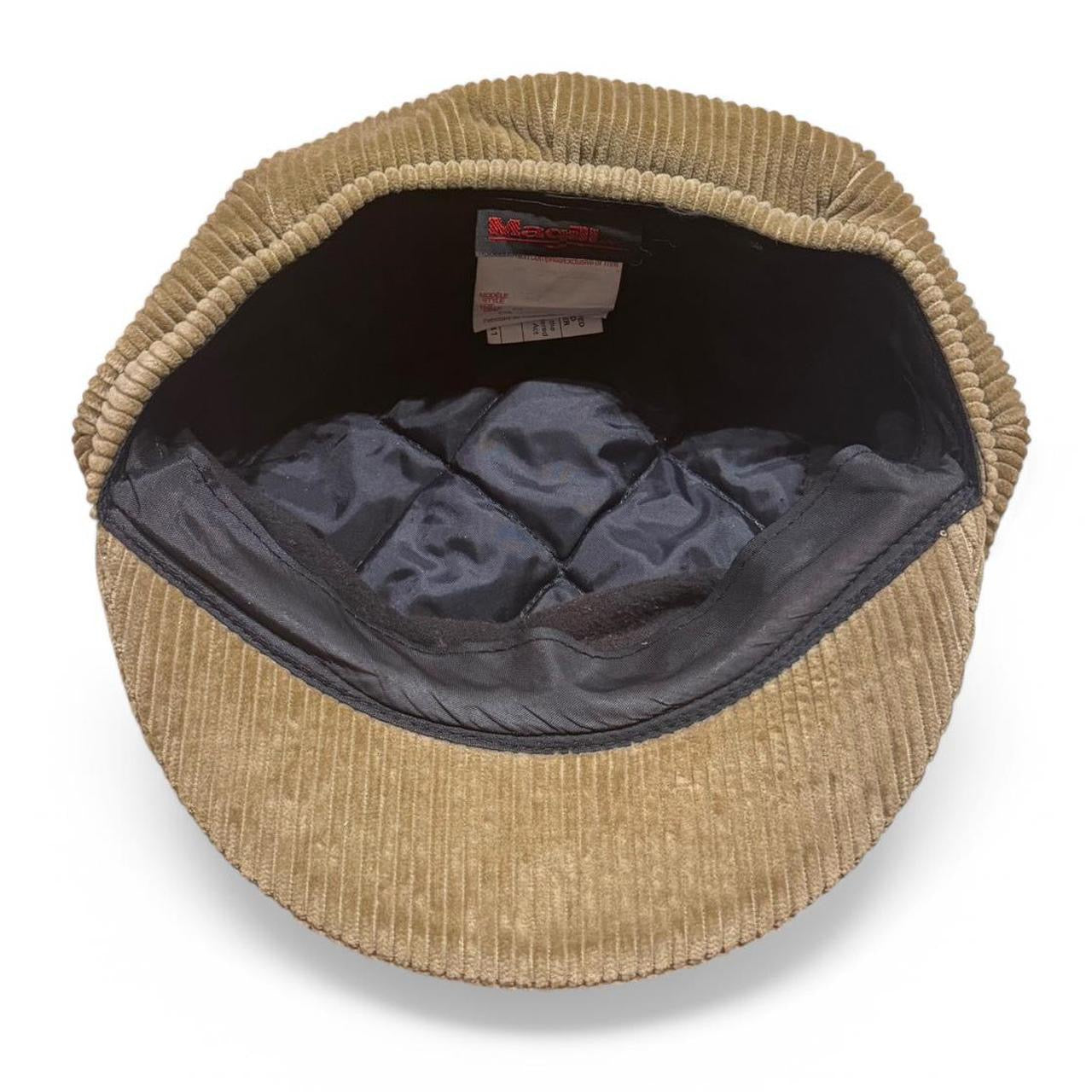 70s Magill Brown Corduroy Flat Cap Mushroom Hat