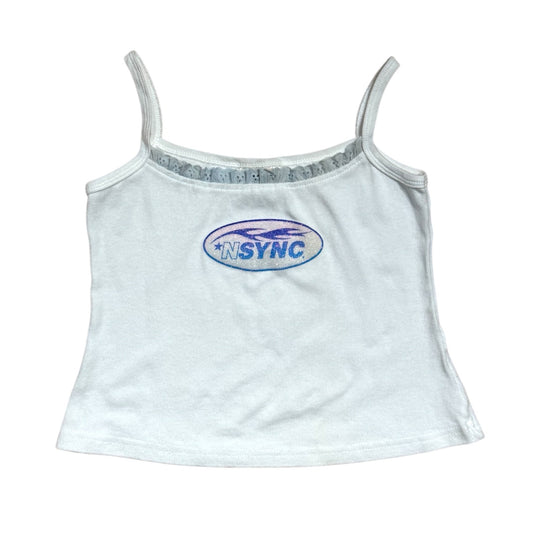 Vintage 90s/y2k NSYNC Sparkle & Frill Tank Top