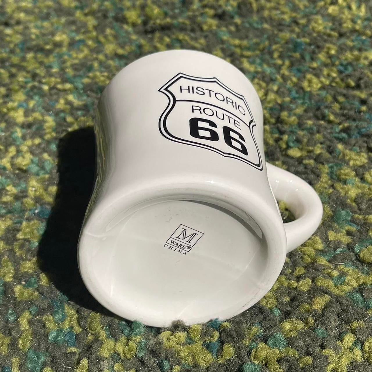 Vintage 90s Biker Route 66 Highway Mug