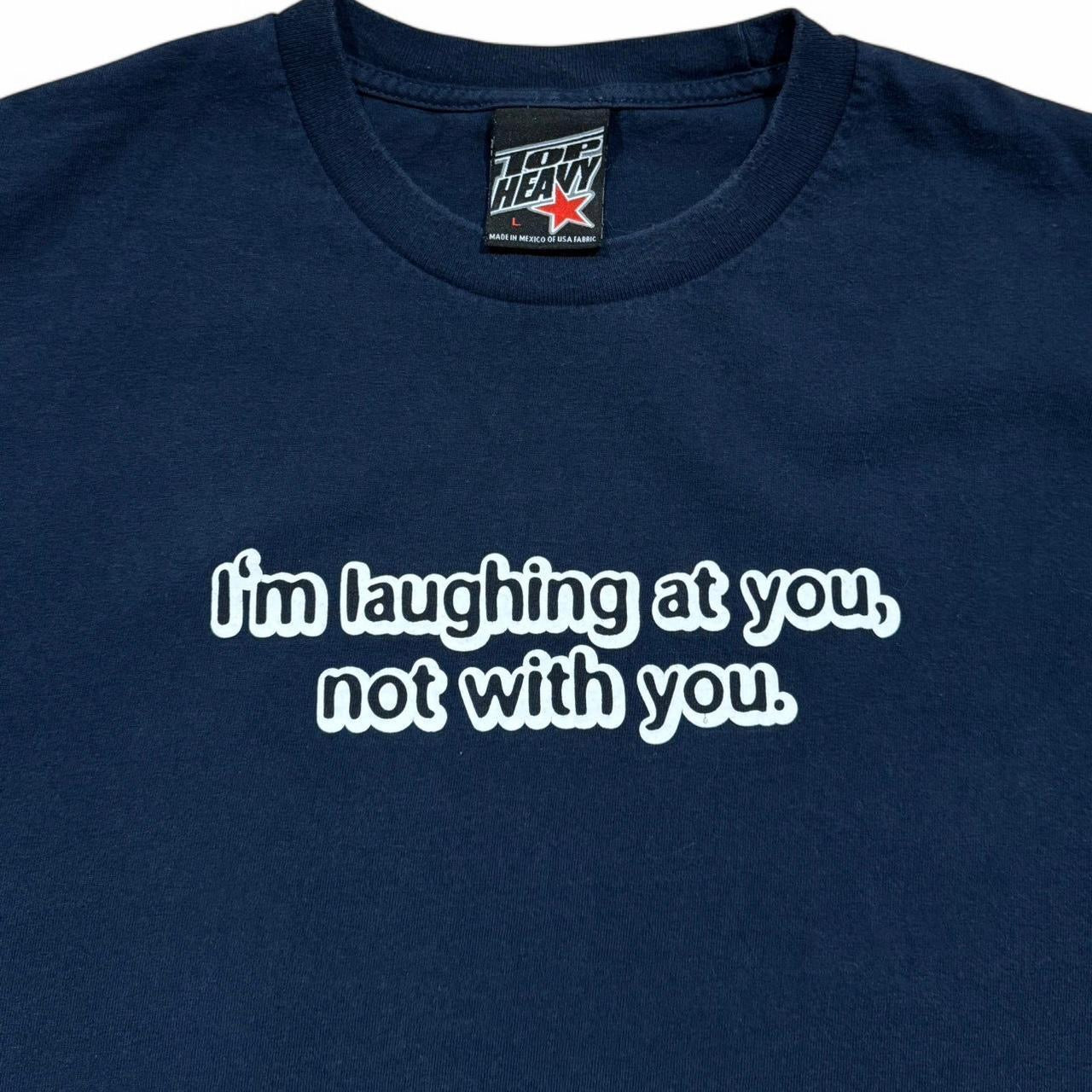 Y2K Navy Blue Funny Humour Type T-Shirt