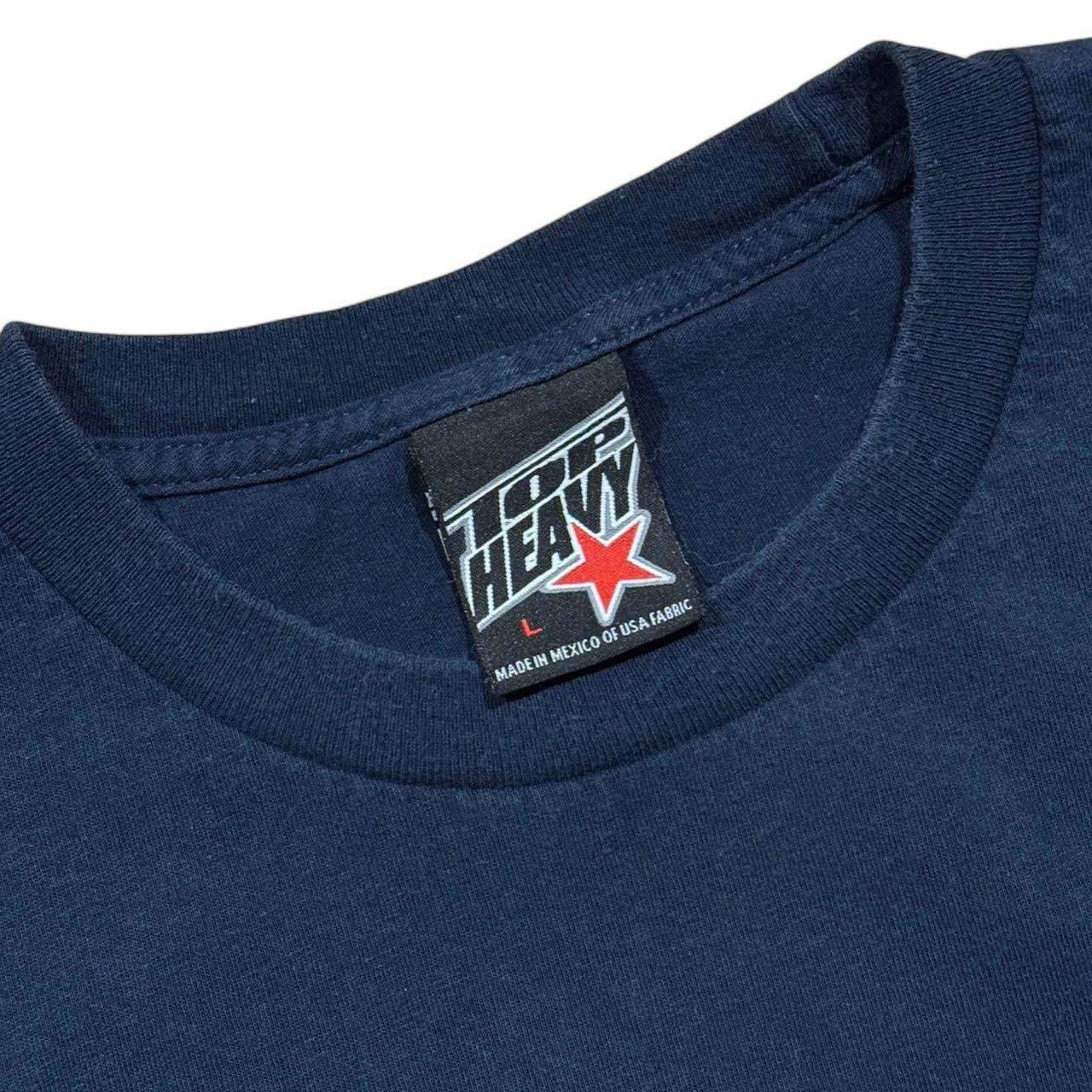 Y2K Navy Blue Funny Humour Type T-Shirt