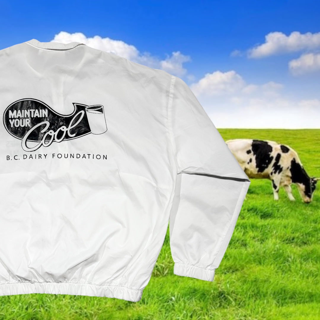 Rare 1980’s BC Games Offical Dairy Sponsor Windbreaker