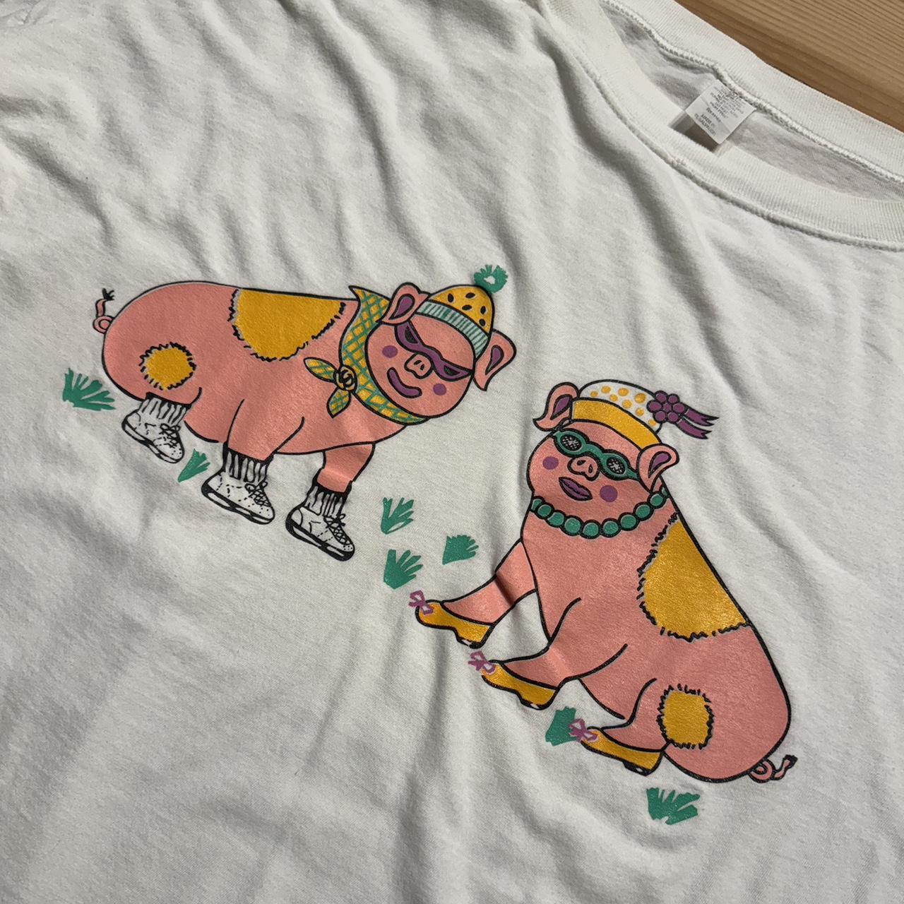 90s Cute Piggy Sleeper Tee