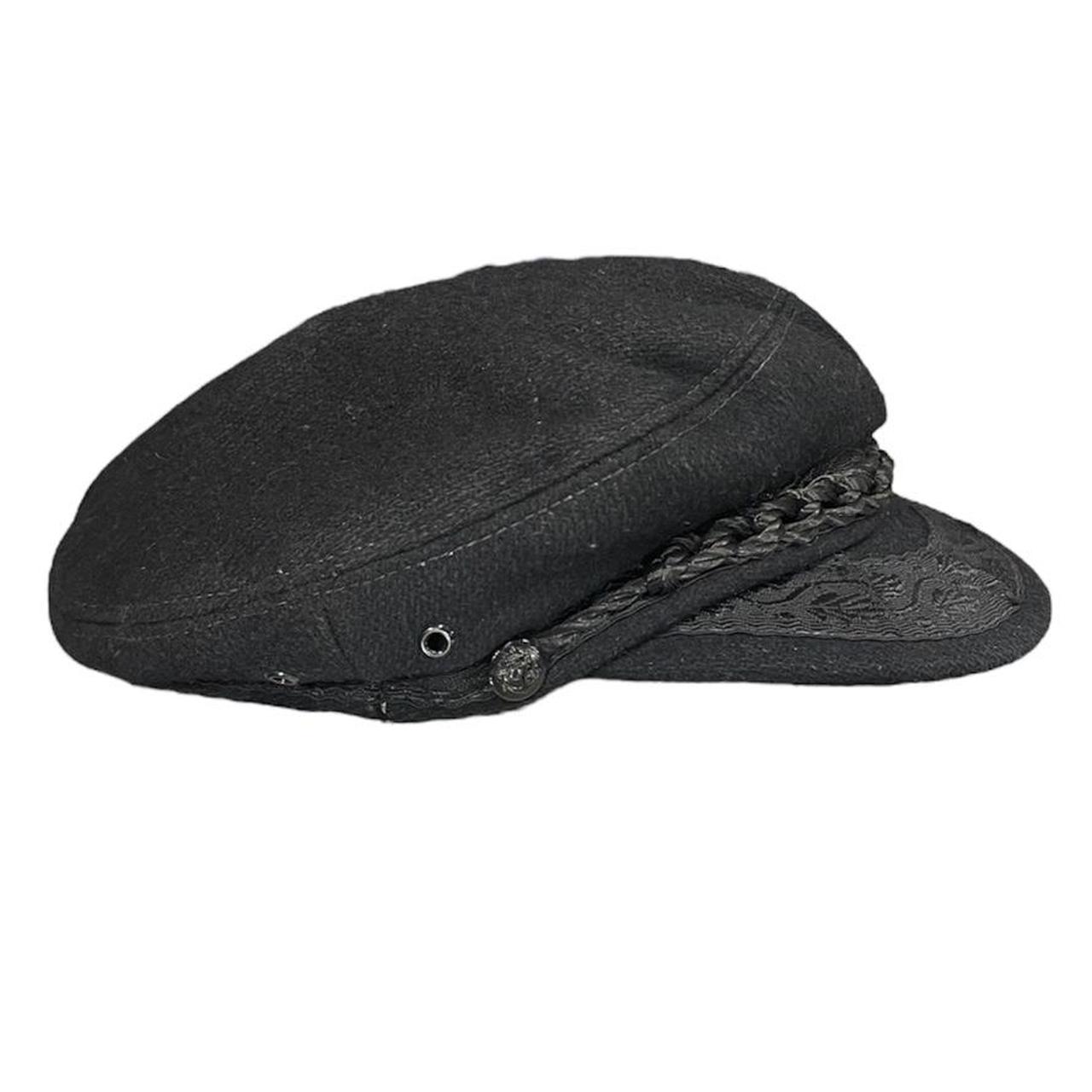 70s Wool Black Cap