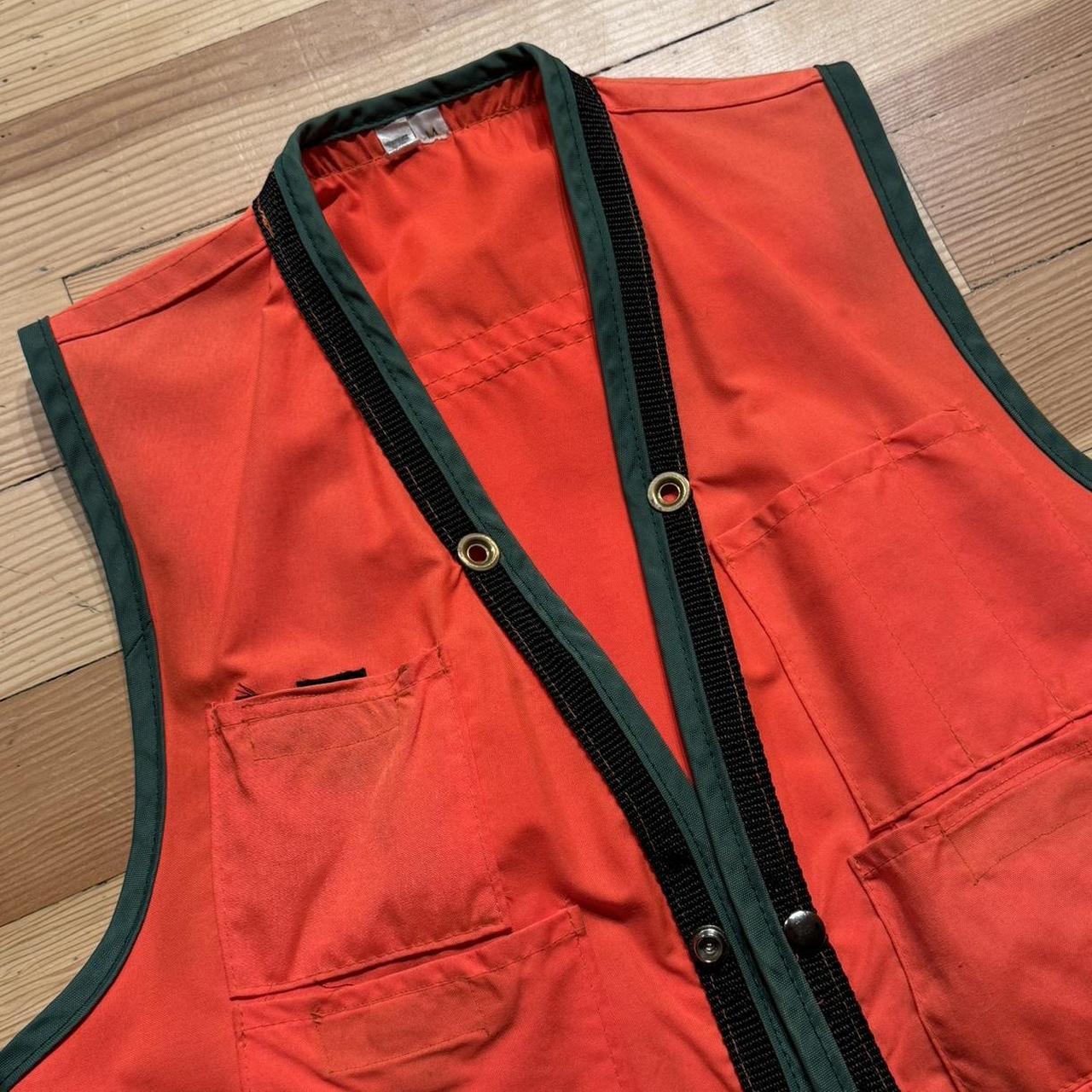 Vintage Orange & Green Hunting Vest
