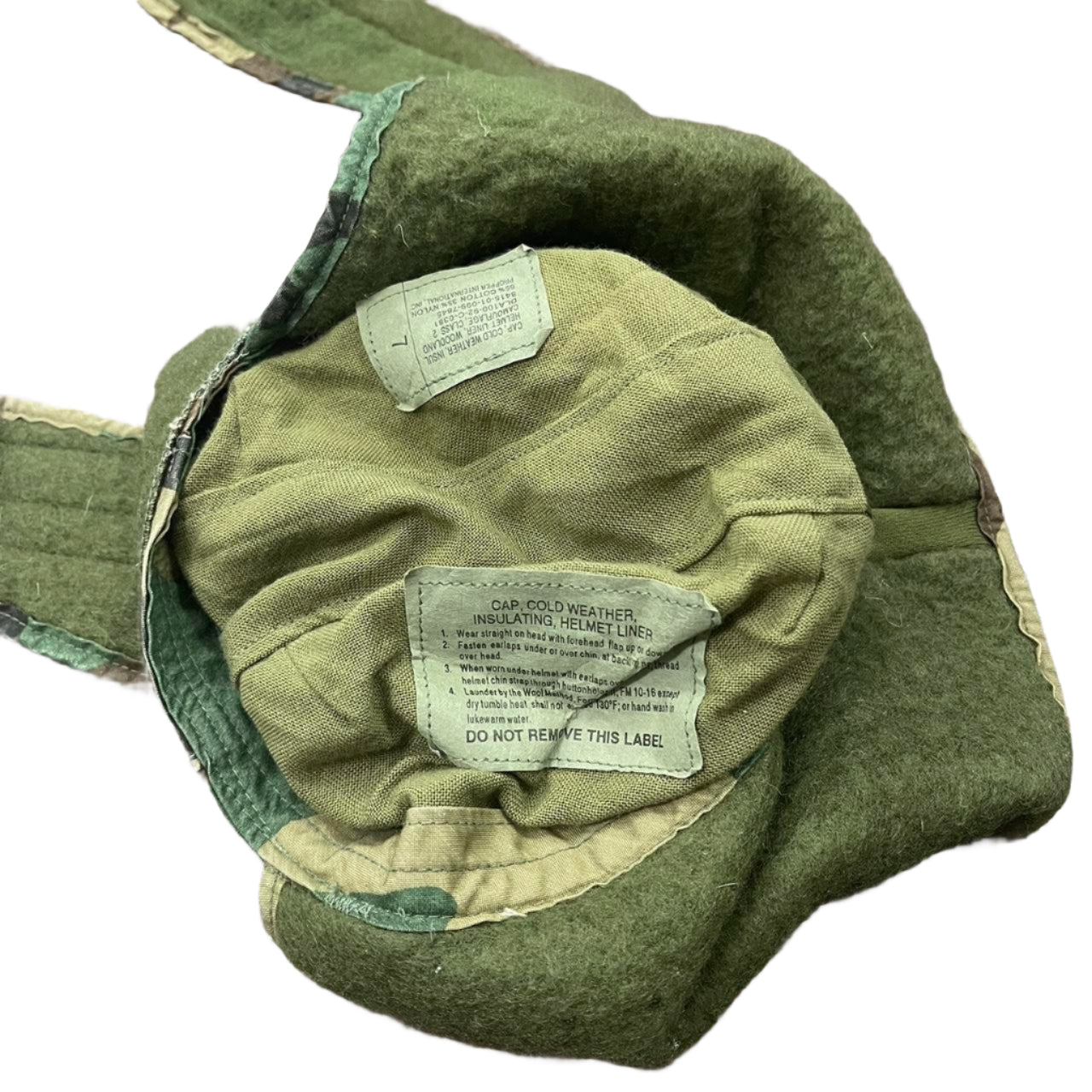 70s Camo Military Helmet Liner Cap