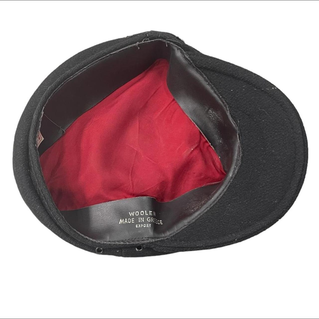 70s Wool Black Cap