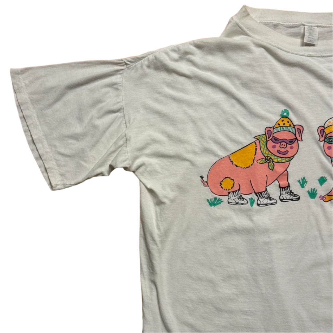90s Cute Piggy Sleeper Tee