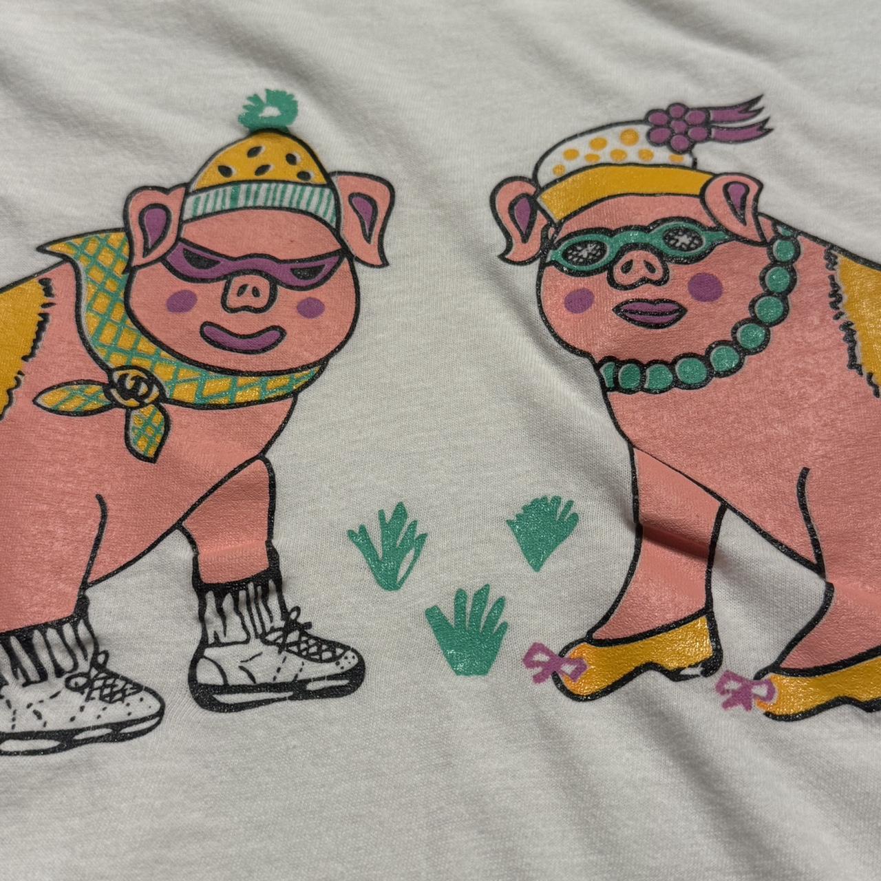 90s Cute Piggy Sleeper Tee