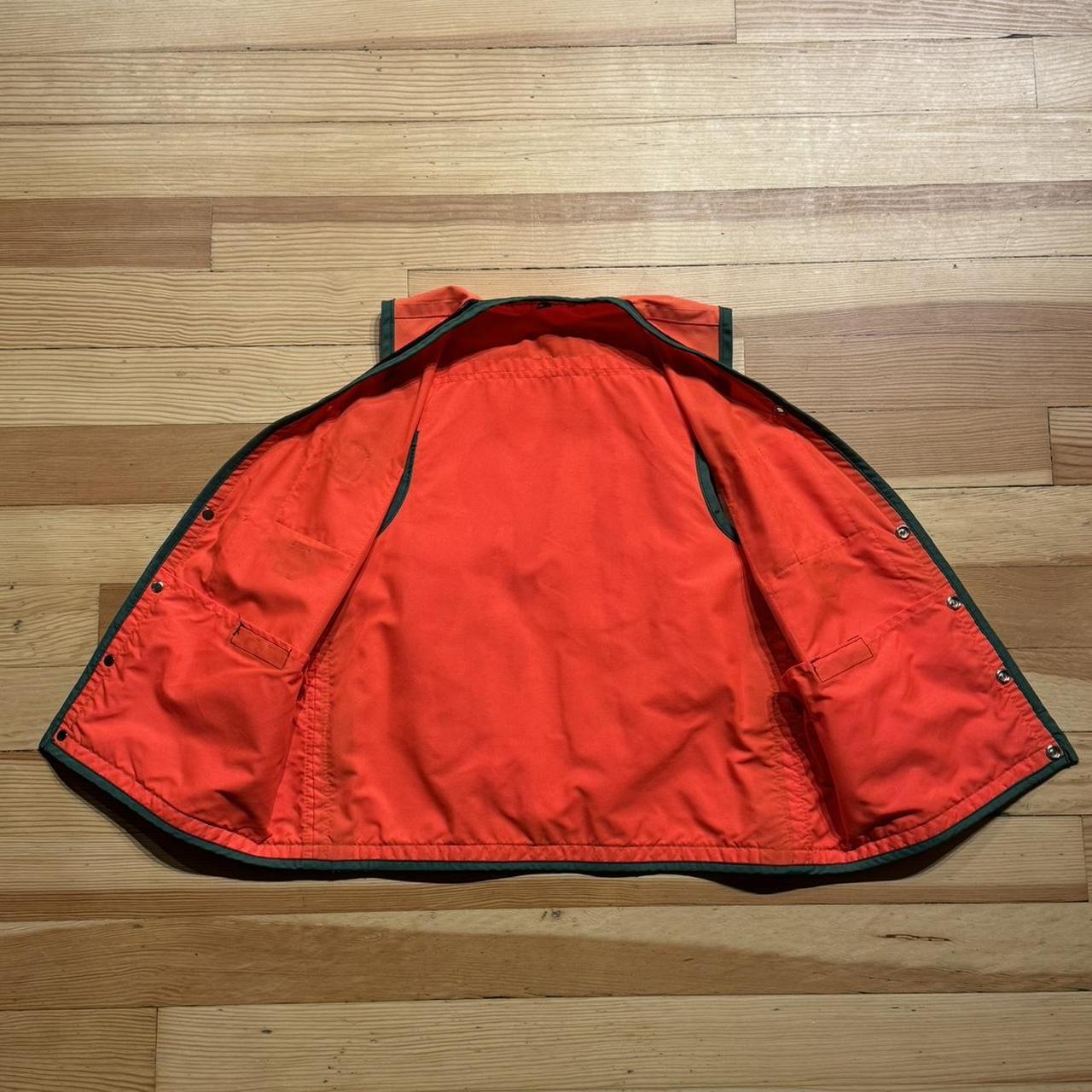 Vintage Orange & Green Hunting Vest