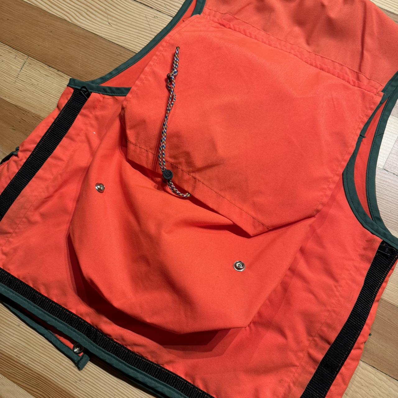 Vintage Orange & Green Hunting Vest