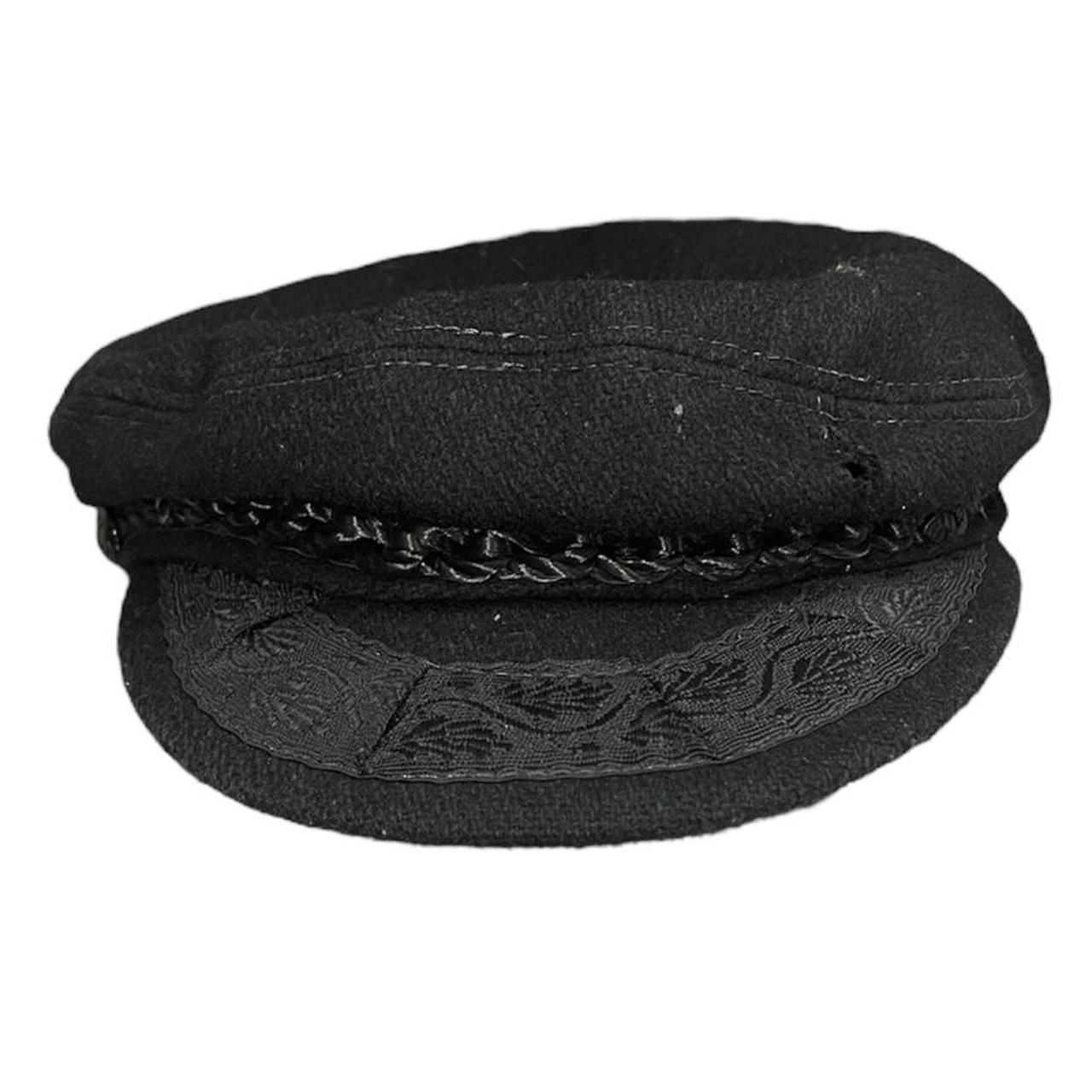 70s Wool Black Cap