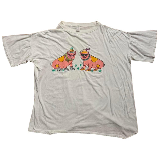 90s Cute Piggy Sleeper Tee