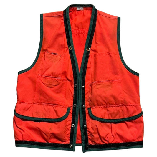 Vintage Orange & Green Hunting Vest