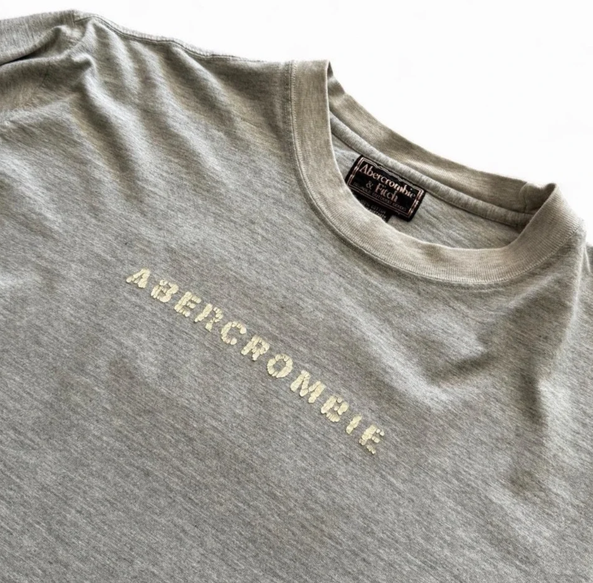 Y2K Abercrombie & Fitch Lacrosse Embroidered Patch T-shirt