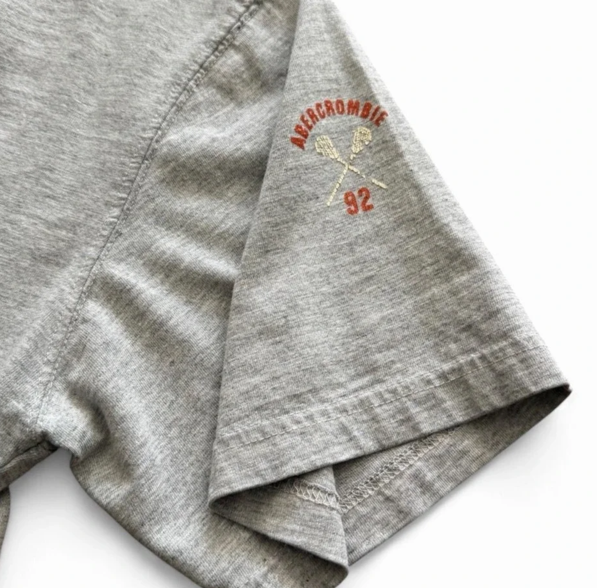Y2K Abercrombie & Fitch Lacrosse Embroidered Patch T-shirt